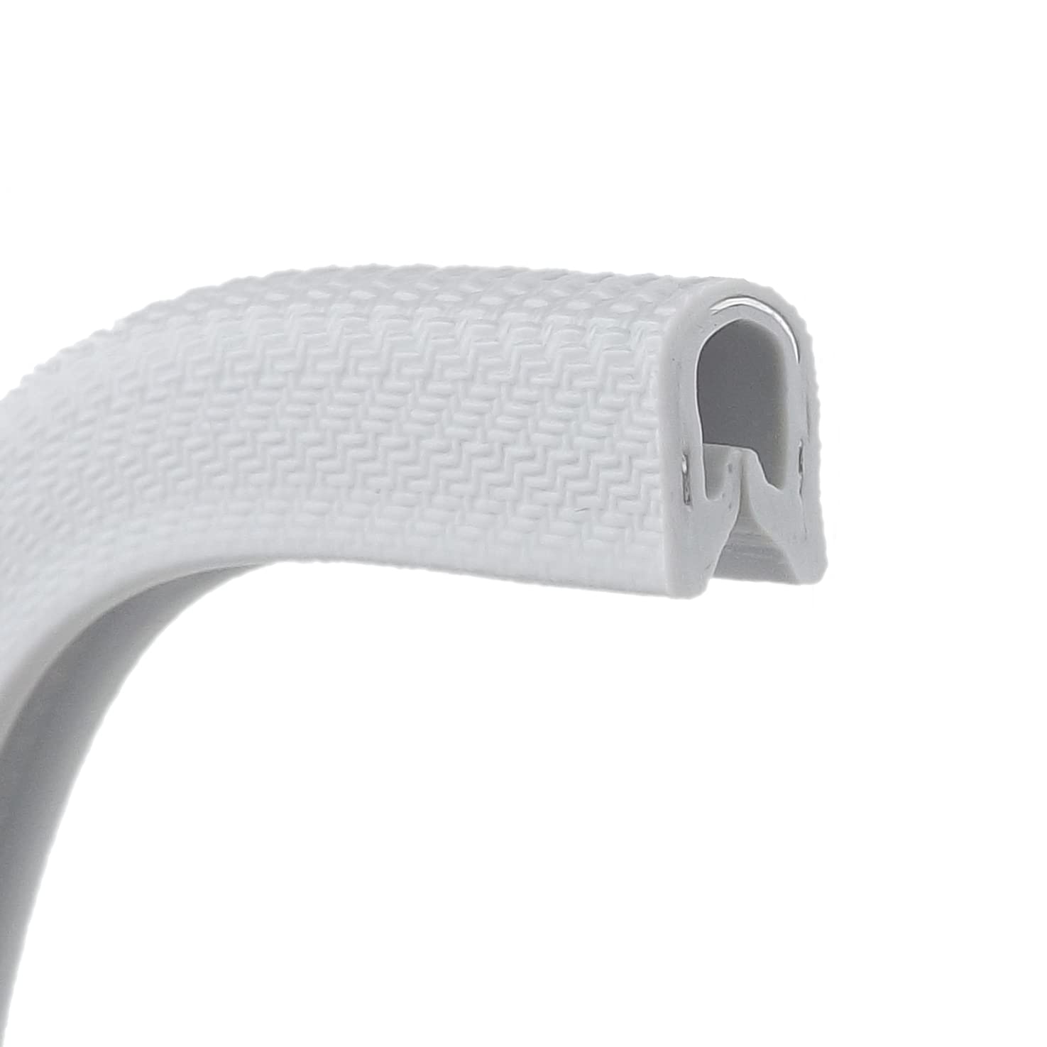 Light Grey PVC Rubber Flexi Edge Trim Finisher Fits 1-3mm Priced Per Metre