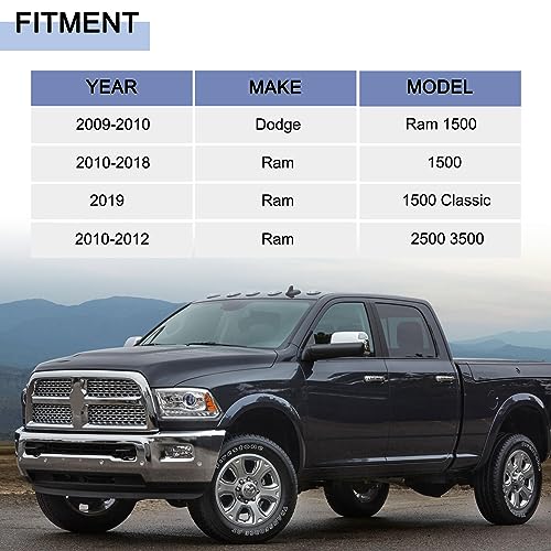 image for Peforway Rear Bumper for Ram 1500 2009-2018, for Ram 2500 3500 2010-20