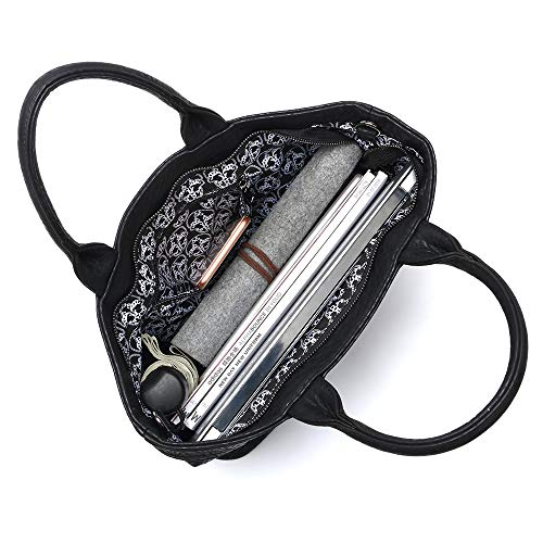 Bolsa couro 3d skull caveira alto relevo city rock