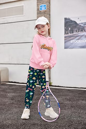 Arshiner Toddler Girl's 2Pcs Outfits Clothing Sets Long Sleeve Hoodie Sweatshirt Pants Set with Pockets Fall Winter Clothes3