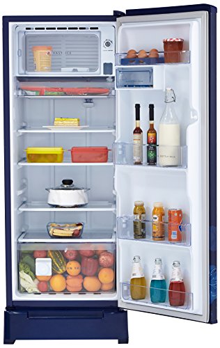 Image of Whirlpool 215L 4 Star Direct Cool Single Door Refrigerator (230 IMFresh Roy 4S, Sapphire Dahlia, Base Stand with Drawer)