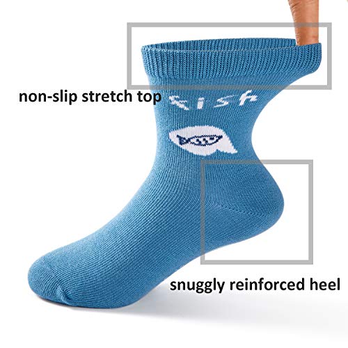 Boys Seamless Toe Socks Cotton Crew Athletic Socks Colorful Quarter Socks3