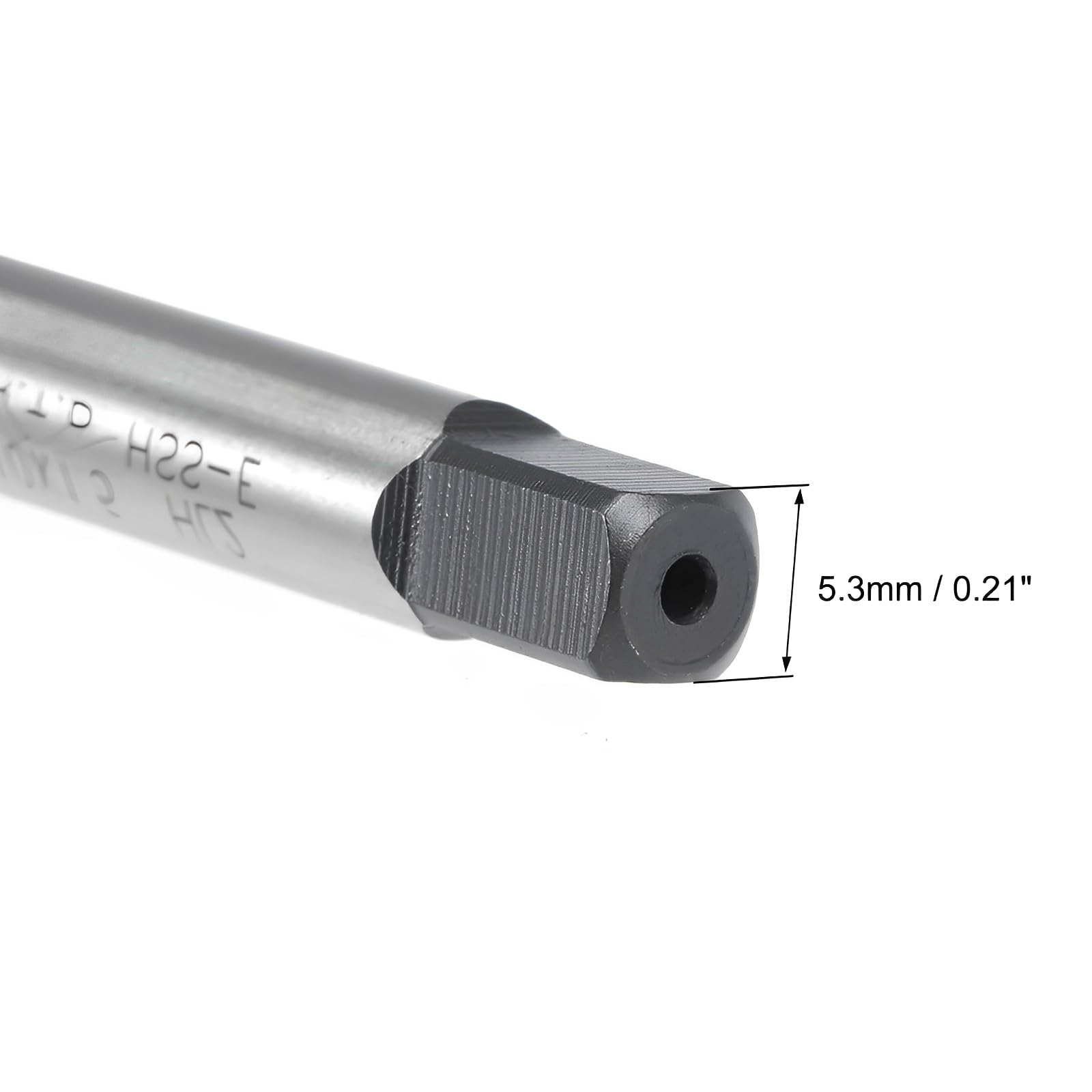 Boxonly Spiral Flute Thread Tap M10 x 1.5mm, for Processing Blind Holes and Sticky Materials, HSS Nitriding Coated - Image 3