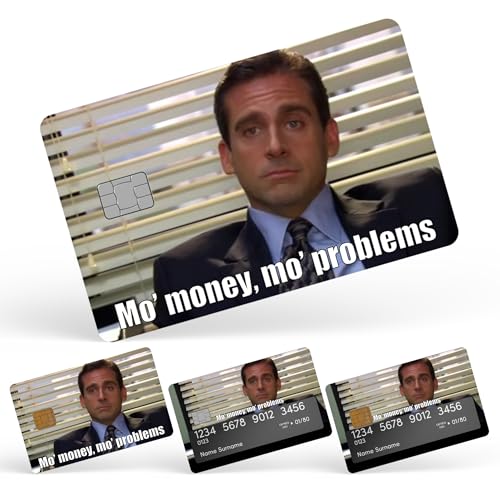 Mo Problems Credit Card Skin Debit Card Stickers for Key, Debit, Credit, Bank Card 4PCS Card Skin for Adults, 000802a