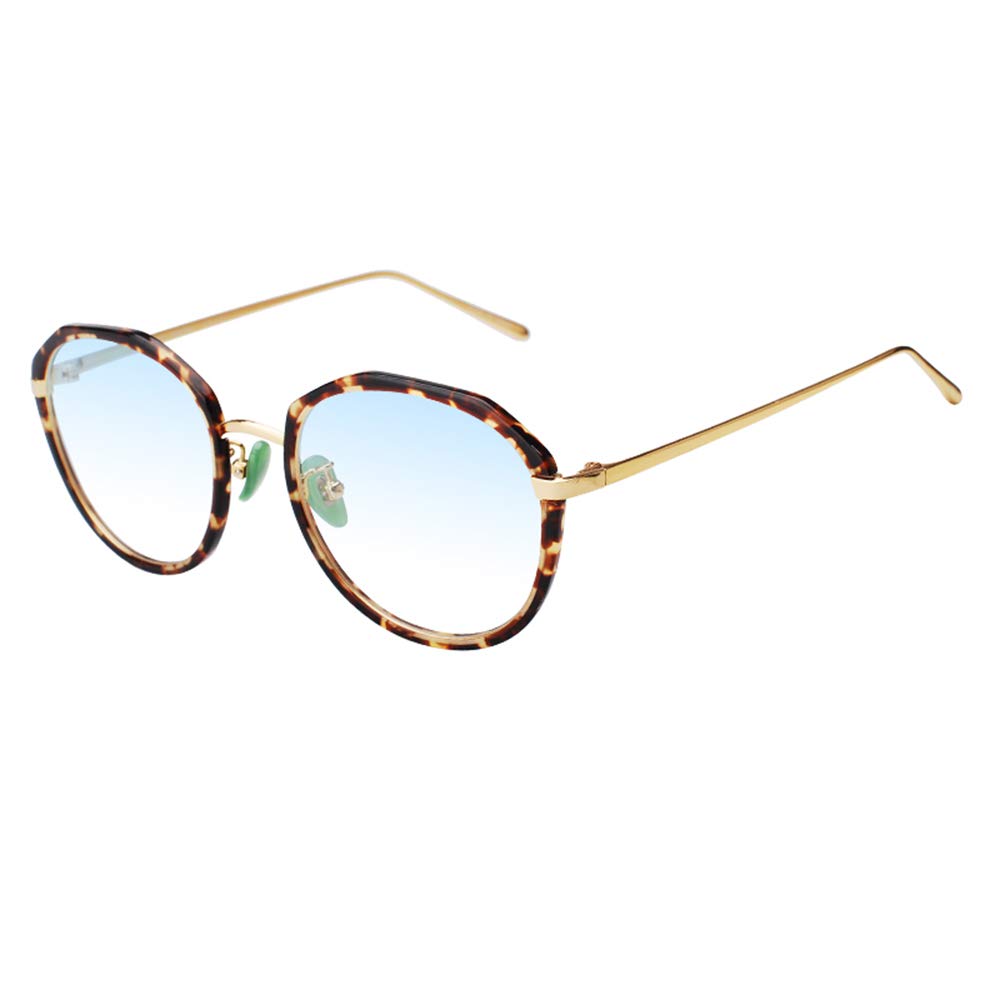 H&RB Damen Anti Blaues Licht Lesebrille, Stilvolle Und Elegante Kleine Runde Rahmen Starke Scharniere Blockieren Schädliches Blaues Licht Und Resist Fatigue Presbyopie Brille,Multi Colored,+2.75
