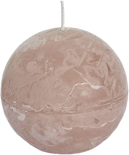 Spaas 6 Rustic Unscented Ball Candles 80 mm, 24 Hours,