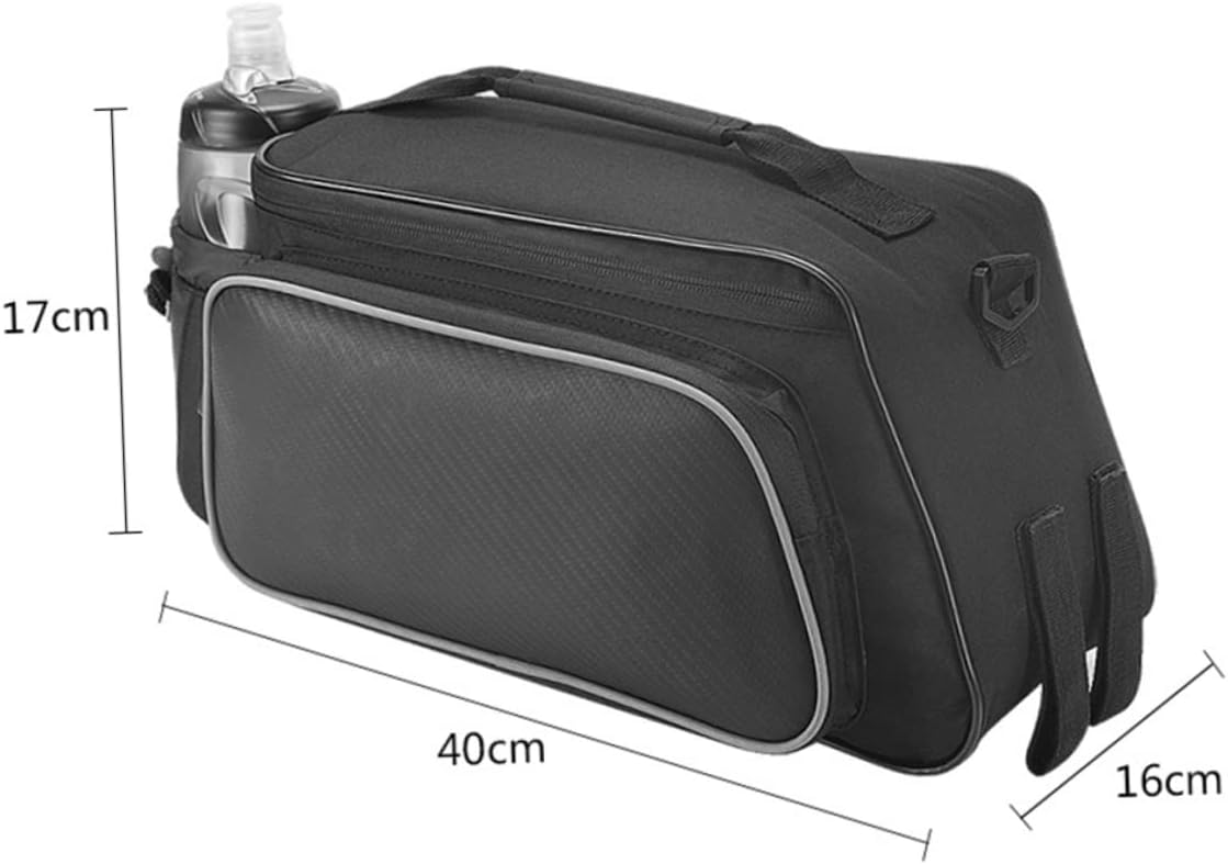 POPETPOP Convenient Bike Bag Versatile Cycling Storage Pack for Outdoor Activities Suitable for Mountain and Bikes Black