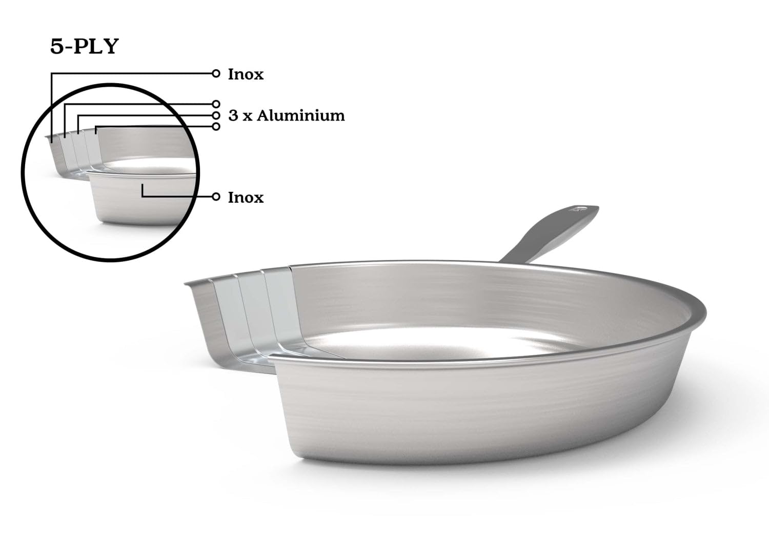 Beka padella in acciaio inox 28cm 15327284