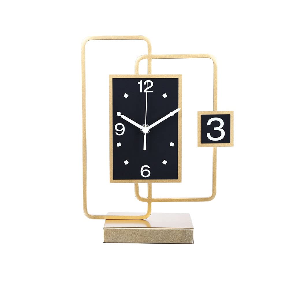 Hrwly One Color Desktop Clocks, Living Room Decorations, Home Fashion Pendulum Minimalist