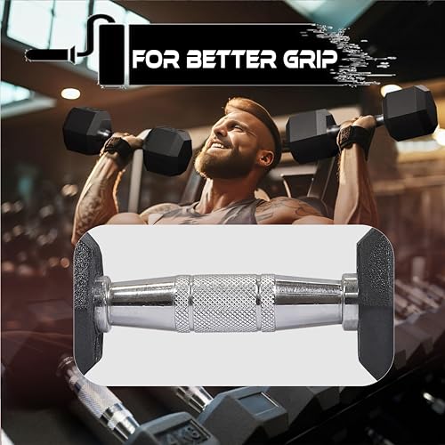Image of NEXO Rubber Coated Hex Dumbbells for Home Gym Exercise | Workout Dumbbells Weights for Men & Women | 8kg Hex dumbbells set of 2 (4kg x 2) | Color - Black