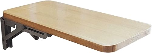 Mesa plegable de madera para montar en la pared, mesa de comedor, oficina en casa, escritorio de computadora portátil, mesa de aprendizaje plegable