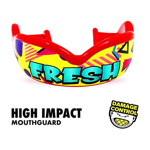 DAMAGE CONTROL High Impact Mouth Guard, Mouthguards for Sports, Boxing, Roller Derby, Hockey, Lacrosse Mouth Guard, Mouth Guards with Ultra Fit and Protection Against Shock (Fresh, Youth) - Thumbnail 2