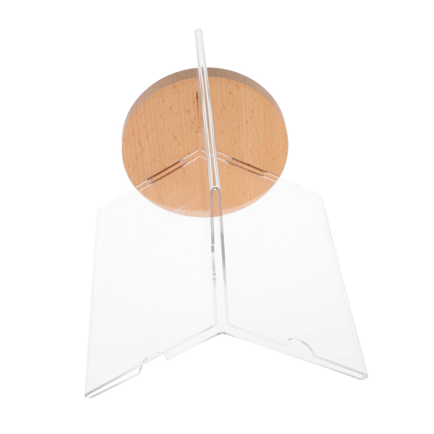 DIYEAH Multi-sided Menu Display Stand Rotating Acrylic Desk Menu Sign Holder for Retail