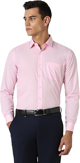 Van Heusen Men’s Slim Fit Solid Formal Shirt