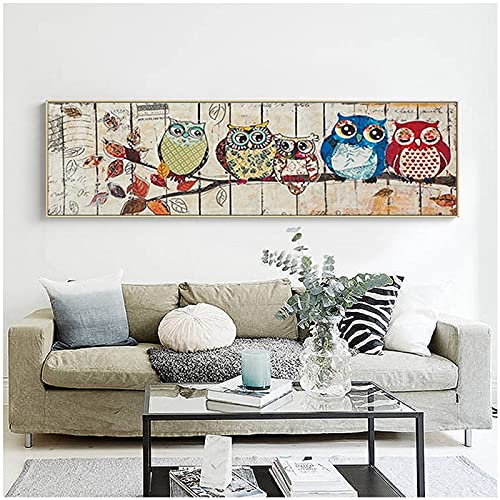 Diamant Peinture Complète Hibou Kit Grande Taille - Point De Croix Strass - 2