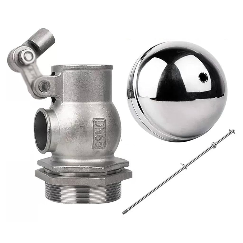1 Válvula De Flotador Ajustable De Acero Inoxidable 304 De 1/2", 3/4", 1", 1-1/4", 1-1/2", 2", 3", 4", Control De Nivel De Agua, Válvula De Bola Flotante, Cisterna De Flujo/expansión(DN80)