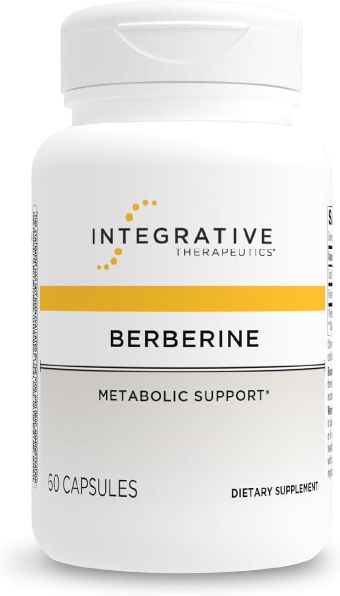 Integrative Therapeutics Berberine - Supplement for Cellular Energy Metabolism & Metabolic Support* - Dairy-Free & Gluten-Free - 60 Capsules (60 Servings)