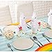 Juvale Rainbow Tablecloth - Durable Disposable Plastic Party Table Cover for Colorful Birthday Party Table Decorations & Vibrant Rainbow Decorations - 3-Pack, 54 x 108 in