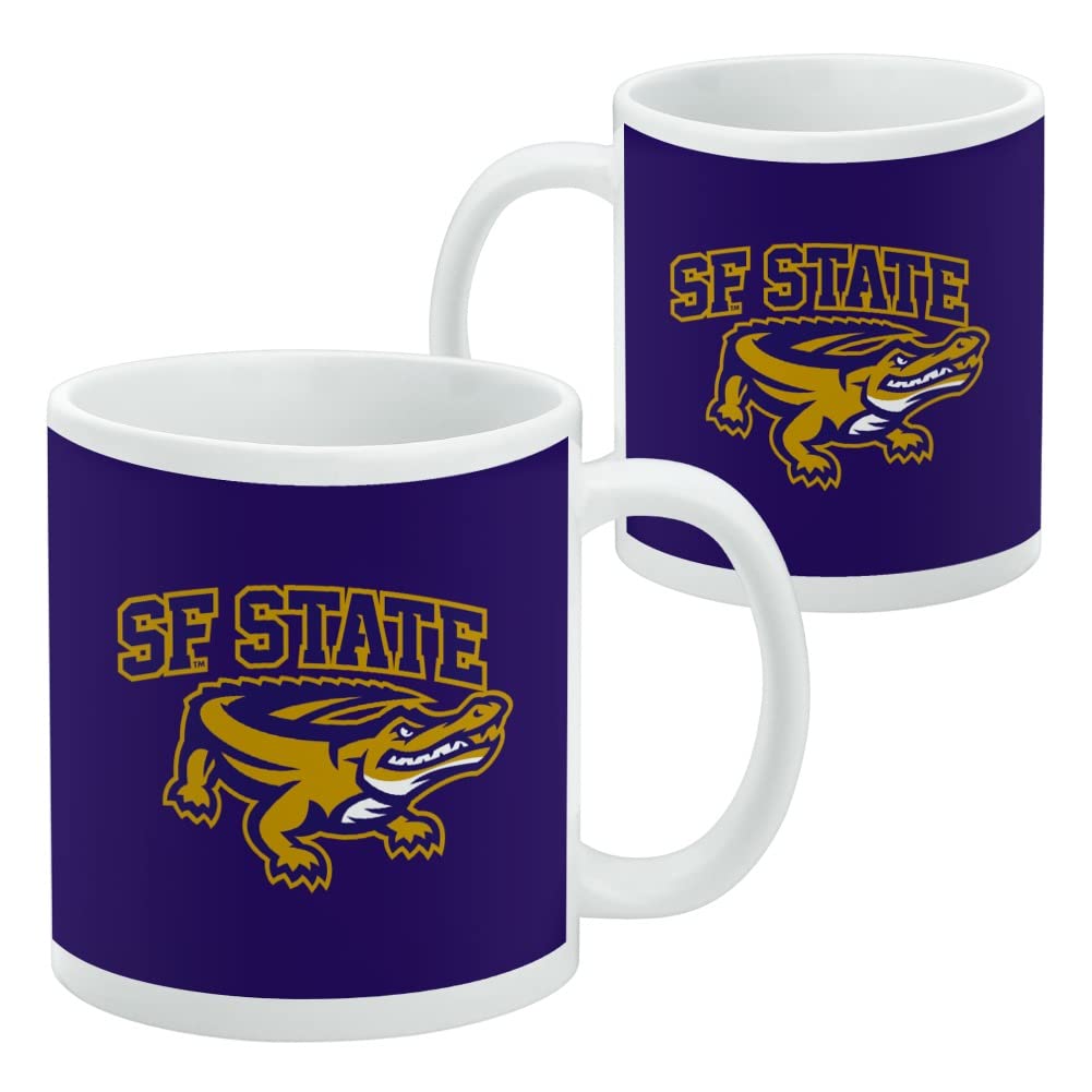 San Francisco State Primary Logo Ceramic Coffee Mug, Novelty Gift Mugs for Coffee, Tea and Hot Drinks, 11oz, White