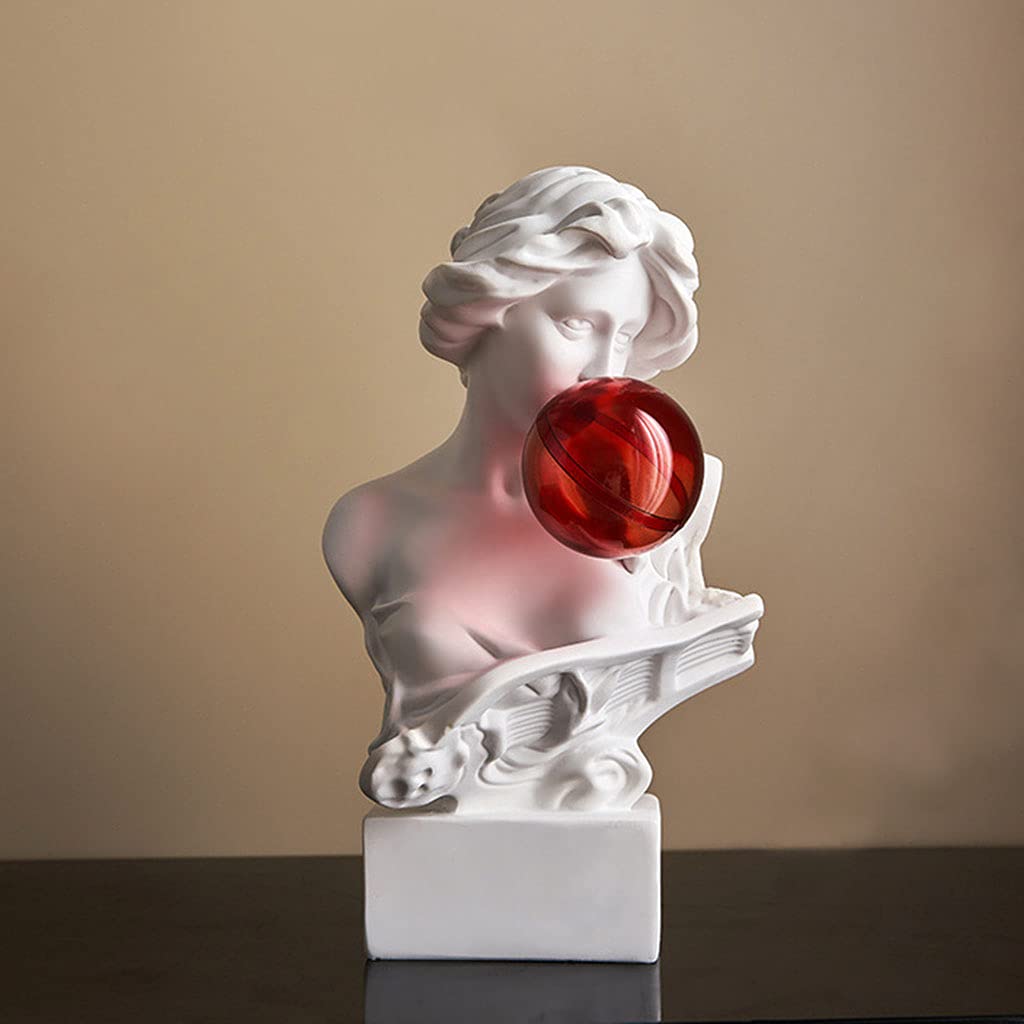 David/Giuliano, statuette di testa greca in resina, sculture con busto di David, ornamento da scrivania per casa e ufficio, decorazione da tavolo (Sona)