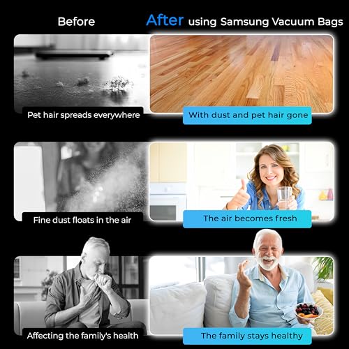 Replacement Parts Compatible with Samsung Bespoke Jet Cordless Stick Vacuum Cleaner VS20A95923B/AA VS20A95923N/AA VS20A95923W/AA, for VCA-ADB953 Samsung Vacuum Bags, for Vacuum Filter (8+2) by FAMELEC - Image 2