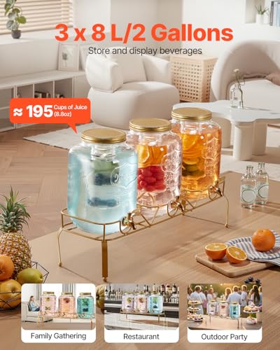 Commercial Juice Dispenser Triple Bowl