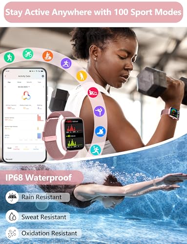 KALINCO 44mm Smart Watch for Women - Fitness Tracker & Alexa - Image 6