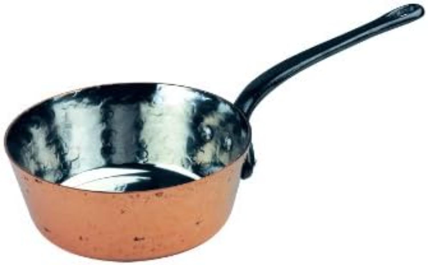 Baumalu - Kupfertopf 18 cm mit Gusseisen-Griff - Hochwertiges, für alle Herdarten außer Induktion, ergonomisches Design, elegante Verarbeitung und leicht zu reinigen