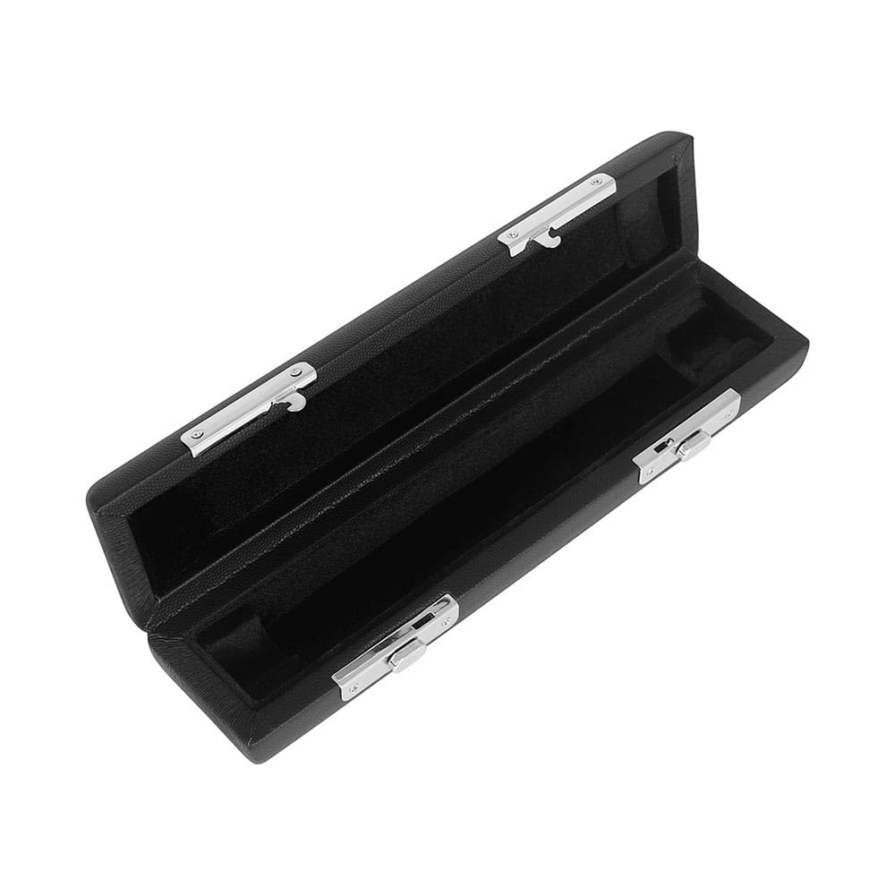 Étui Piccolo 16 trous en cuir pour éviter d'endommager la flûte Sac de transport pour instrument à vent Noir
