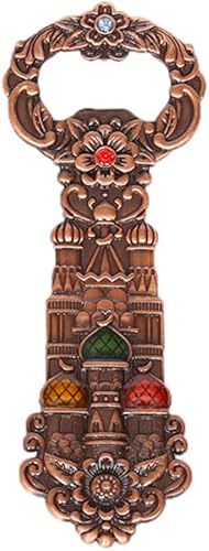 ARFUKA Abridor de botellas de cerveza, abrebotellas de cerveza, retro, con forma de castillo, soda, bebida, cerveza, abrebotellas, mujeres, hombres,