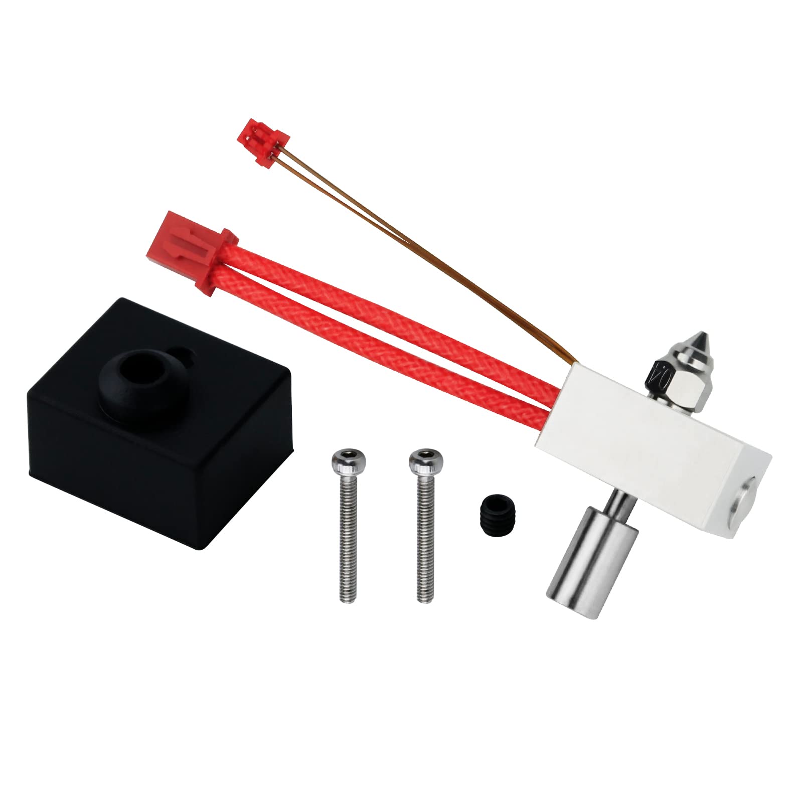 Sprite Kit de bloc de chauffage extrudeuse haute température 300 ℃ en titane plaqué cuivre pour imprimante 3D Creality Ender 3 S1, Ender3 S1 Pro Plus, CR10 Smart Pro, Sermoon V1 (300 ℃)