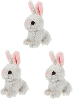 Toyvian 3 Pçs Brinquedo De Pelúcia Coelho De Pelúcia Animais De Pelúcia Para Brinquedos A Granel Coelho De Pelúcia Para Coelhos De Pelúcia A Granel Coelhos De Pelúcia Fofos Brinquedos De