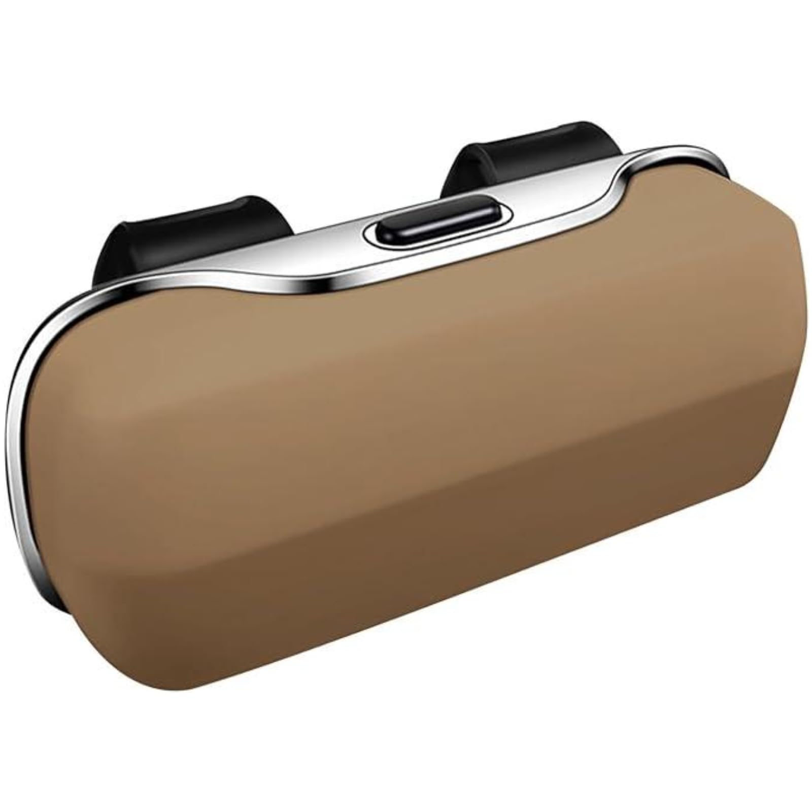 Sunglasses Holder for Car Visor, Car Sunglasses Holder, Glasses Storage Protective Box, Eyewear Hard Shell Eyeglasses Organizer, Auto Glasses Case (Cream)