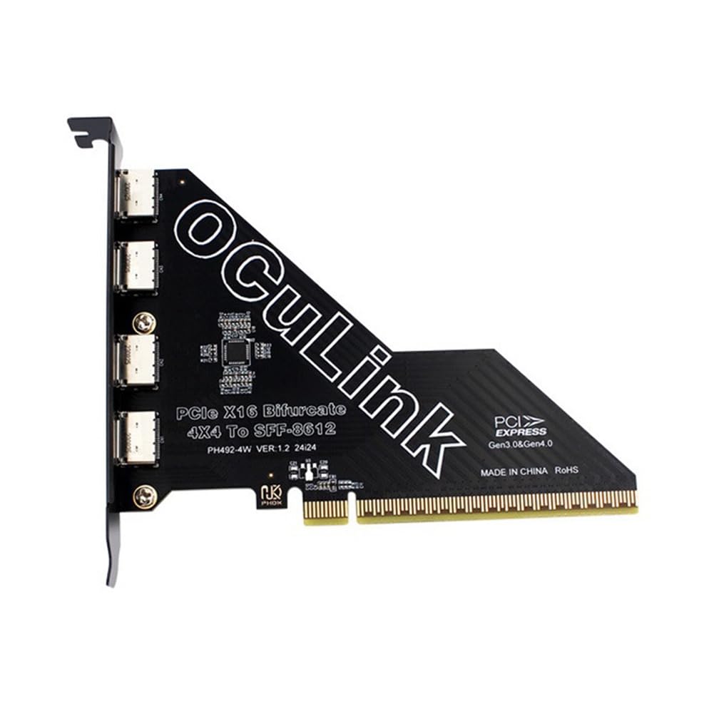 Yjcnelcr PCIe x16 - SFF8654 4i 8i ハーフハイトアダプタ