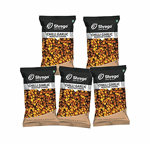 Image of SHREGO Chili Garlic Roasted Chana, Snack and Namkeen, Vacuum Packed (750 Gm)