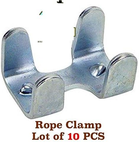 PRORIDER Hardware Lot of (10) Lead Rope ZINC Plated Light Duty Rope Clamps 40378