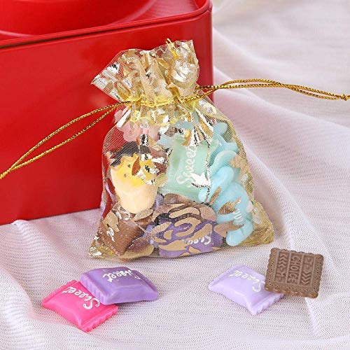 zeonely mart Organza Party Favor Gift Bags, Womens Net Zari, Potli Bags for Return Gifts (15x 20 cm) - (25 Pieces) (B09C4X4YP2) Amazon Price History, Amazon Price Tracker