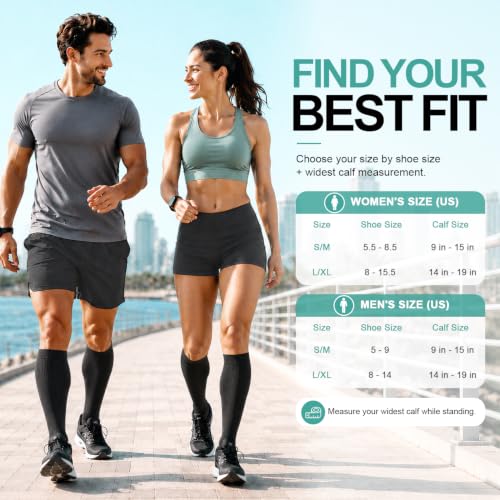 Image of Laite Hebe 3 Pack Medical Compression Sock-Compression Sock For Women and Men Circulation -Best for Running,Nursing,Athletic Sports