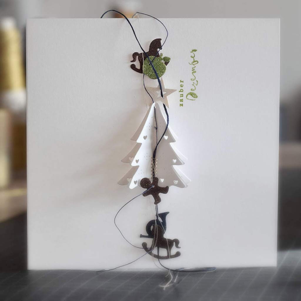 Fustelle Metalliche Per Scrapbooking | Stampo A Forma Di Albero Di Natale 15,2×12,3 Cm