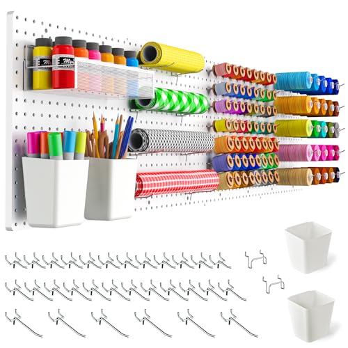 FZK Peg Board,Pegboard 32''*32'', White Pegboard...