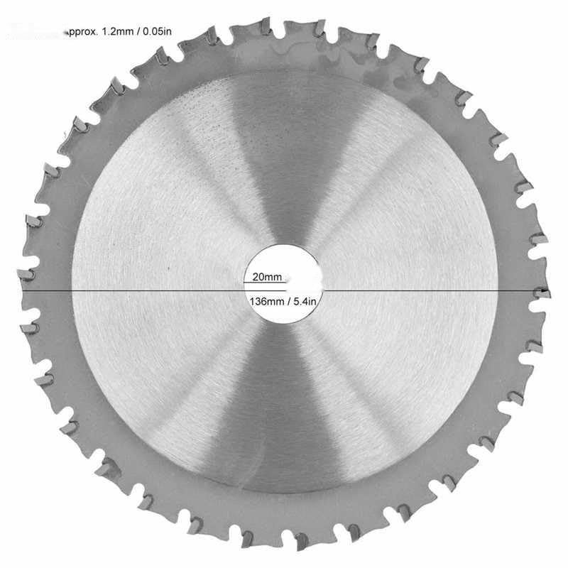 Saw Blades Circular Metal Cutting Disc Industry Hardware Tool 136 x 1.5 x 1.2 x 20 x 30T Circular Saw Disc