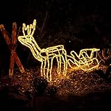 weihnachtsdeko gartenbank ✅ Auffallende Deko für draußen die den Garten oder den Balkon beleuchtet - Fröhlicher Dekoschlitten für Renntiere zu Weihnachten mit beleuchteten Figuren. Dank der ca. 11 Meter langen Lichterkette variabel nutzbar.