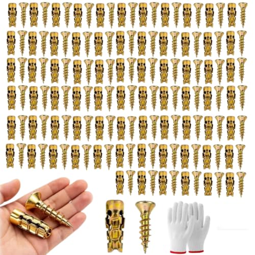 100PCS Short Expansion Screw Set