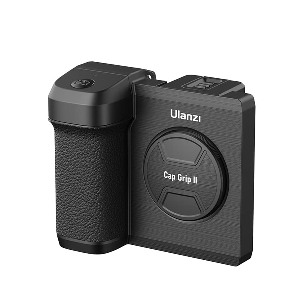 Eacam Wireless Smartphone Handle Grip Anti-shake Phone Holder Stabilizer with Remote Control 20M Effective Range Built-in Mirror Cold Shoe Mount Replacement for iPhone 14/13/12/11 Android Phones