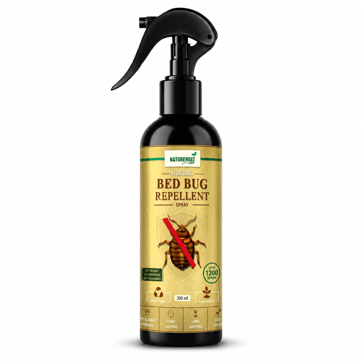 Bed Bug Repellent Spray for Home, Mattress, Sofa & Furniture | Plant Based Bed Bug Spray for Indoor Use | Long Lasting Fresh Protection | Easy to Use 200ml-image-45