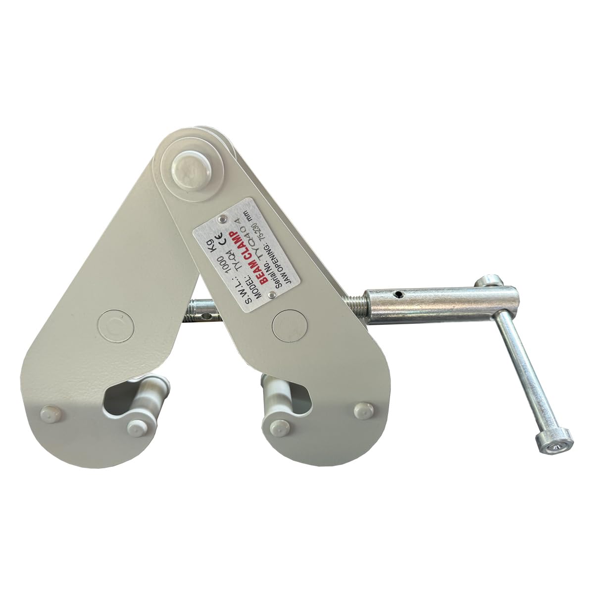 Morsetto per Sollevamento Trave, 1-3 Tonnellate, Flangia 240-355 mm, Pinza Sicura e Leggera (3000 kg)