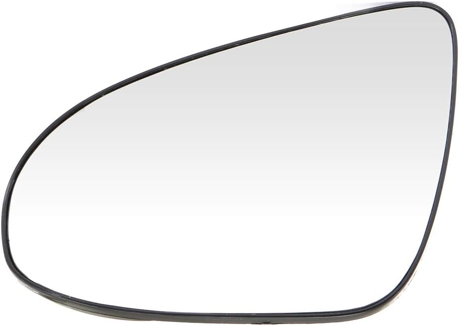 Replacement Mirror G-lass Left Side Driver Side Mirror G-lass Compatible with 2012-2017 For Toyota Camry Chrome Power Heating (Flat)