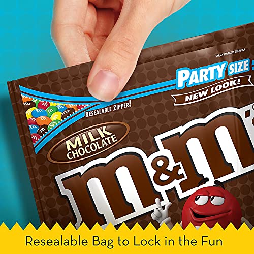 M&M'S Milk Chocolate Candy Party Size 42 Ounce Bag