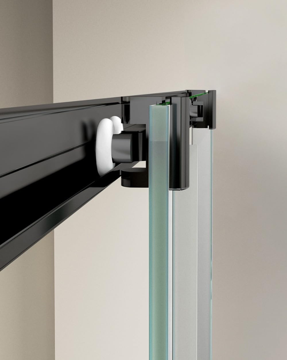 Mampara Ducha Rectangular Angular Corredera 2 Puertas 2 Fijos | Cristal 5mm Antical | Perfil Negro 80cm (Adaptable 78-80cm) X 70cm