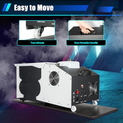 Máquina de humo bajo WoopJeem 3000W 110V con control remoto miniatura 7